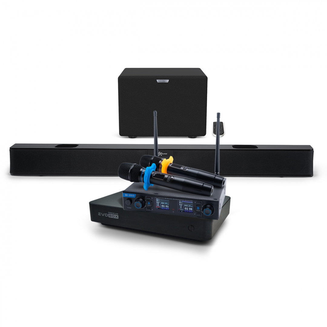 Hi-End караоке-система EVOBOX Premium + EvoSoundBar (саундбар с караоке) в Чите