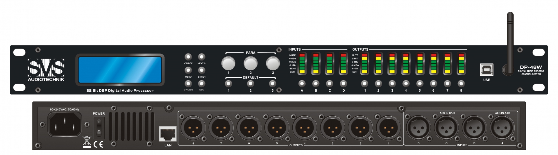 SVS Audiotechnik DP-48W Цифровой процессор: 4 входа 8 выходов в Чите