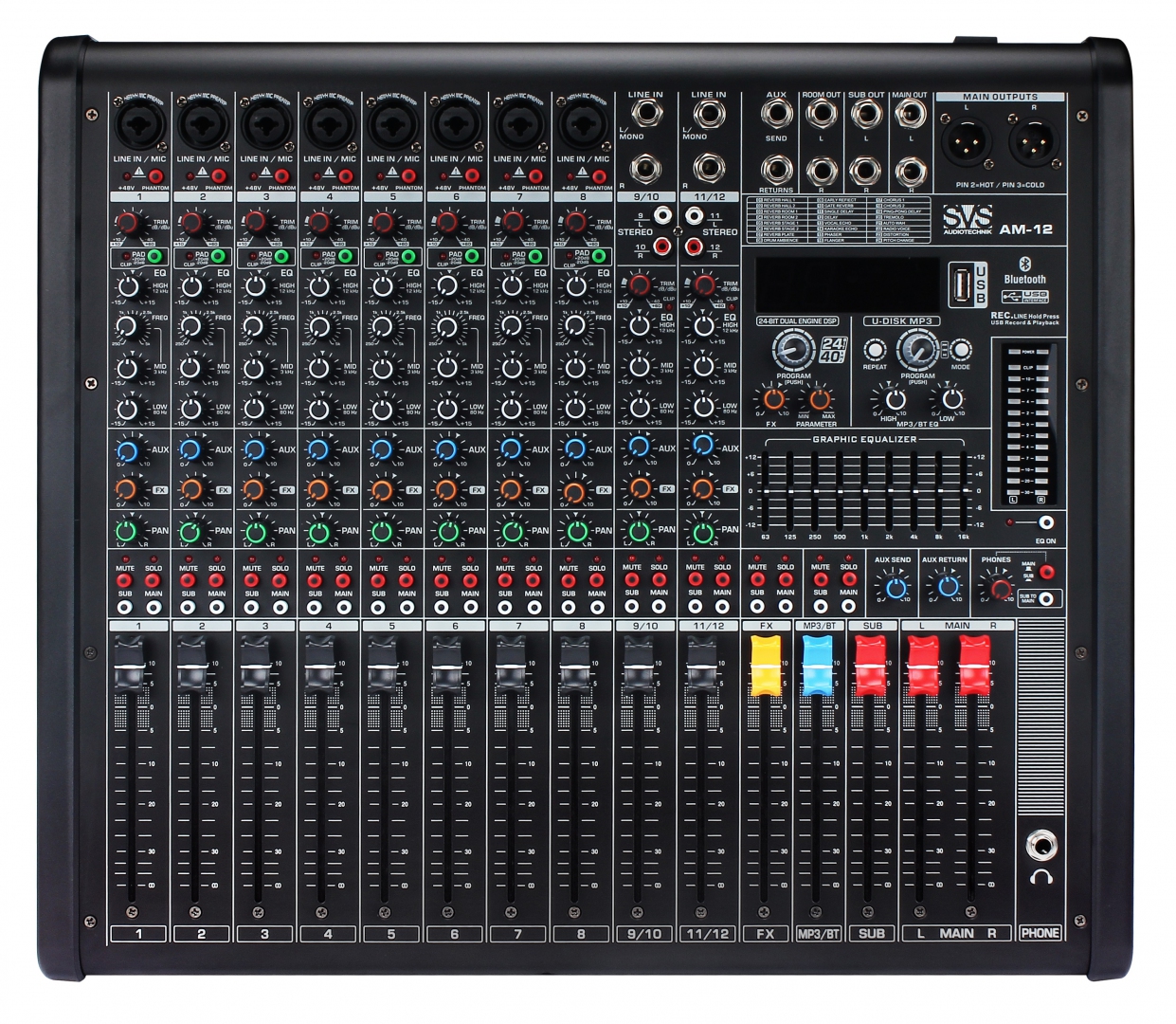 SVS Audiotechnik mixers AM-12 Микшерный пульт аналоговый, 12-канальный в Чите