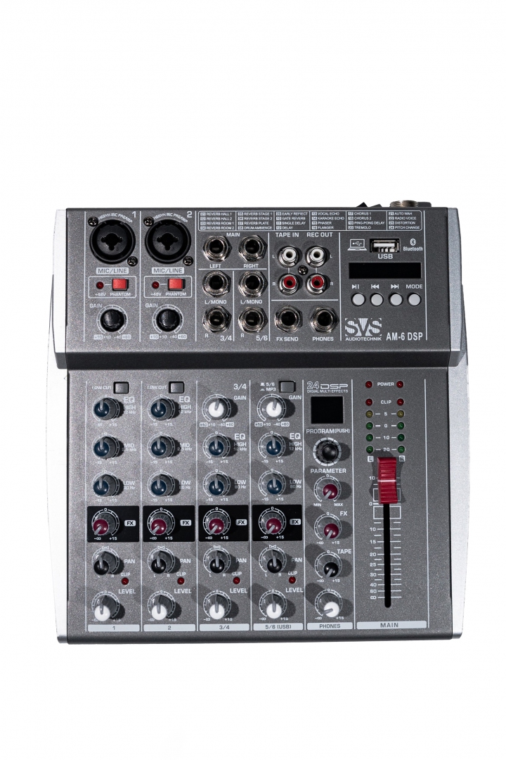 SVS Audiotechnik mixers AM-6 DSP Микшерный пульт аналоговый, 6-канальный SVS Audiotechnik mixers в Чите