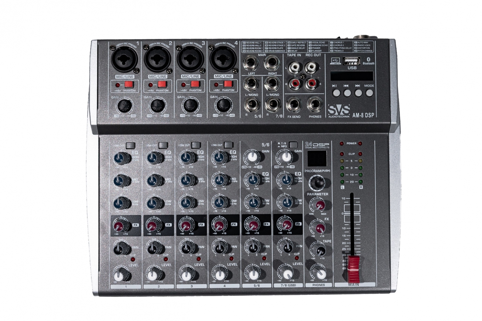 SVS Audiotechnik mixers AM-8 DSP Микшерный пульт аналоговый, 8-канальный в Чите