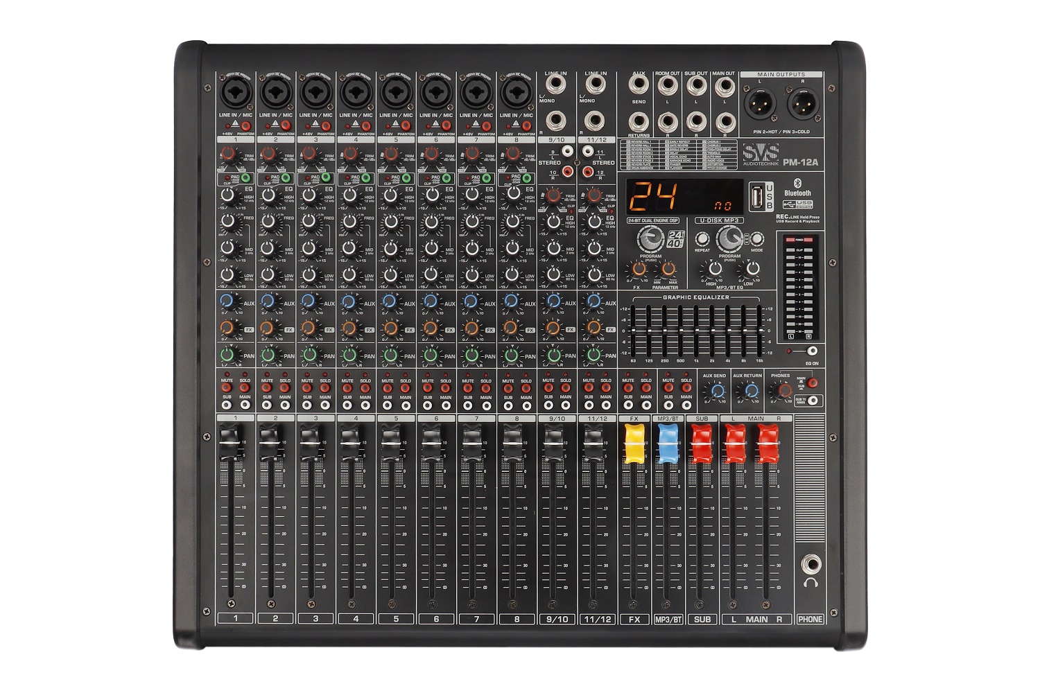 SVS Audiotechnik mixers PM-12A Активный аналоговый микшерный пульт, 12-канальный в Чите